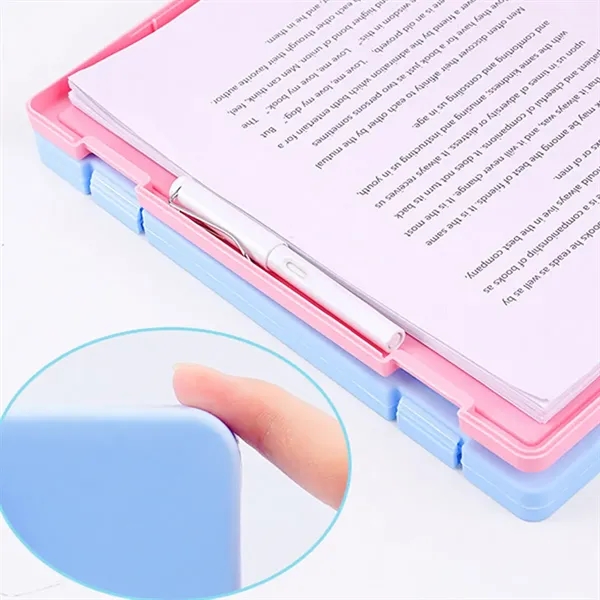 2-in-1 A4 Clipboard & File Storage Box with Pen Holder - 2-in-1 A4 Clipboard & File Storage Box with Pen Holder - Image 6 of 7