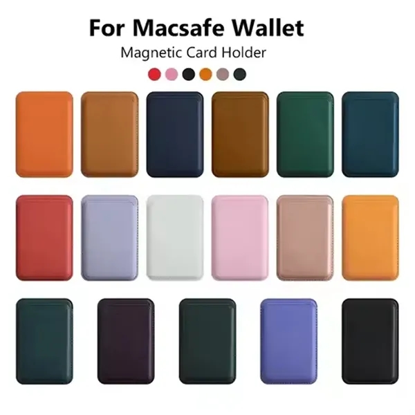 Magnetic Leather Card Wallet with Stand for Phone Back - Magnetic Leather Card Wallet with Stand for Phone Back - Image 2 of 6