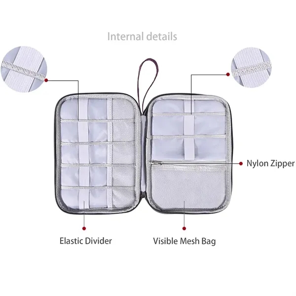 Waterproof Multi-Purpose Cable Organizer Bag Pouch - Waterproof Multi-Purpose Cable Organizer Bag Pouch - Image 5 of 6