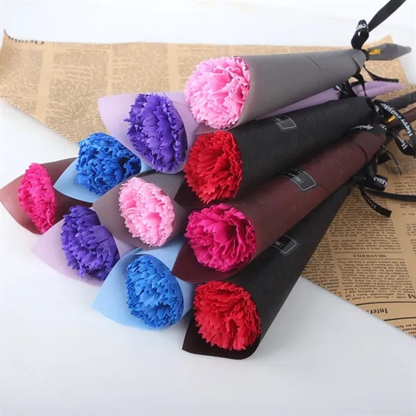 Gift wedding rose carnation artificial soap flower bouquet - Gift wedding rose carnation artificial soap flower bouquet - Image 3 of 4