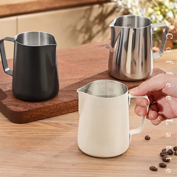 Stainless steel espresso coffee milk frothing latte art cup - Stainless steel espresso coffee milk frothing latte art cup - Image 2 of 4