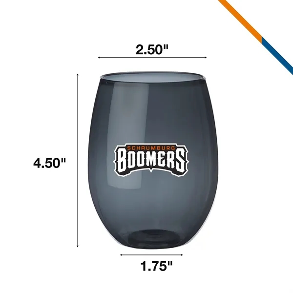 Thad Recycled Plastic Stemless Wineglass - 16 OZ. - Thad Recycled Plastic Stemless Wineglass - 16 OZ. - Image 2 of 4