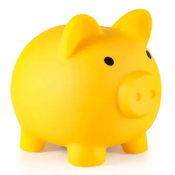 Plastic Pig-Shaped Coin Bank - Plastic Pig-Shaped Coin Bank - Image 5 of 5