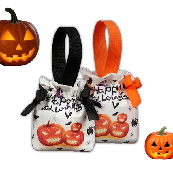 Halloween Canvas Pumpkin Tote Bag Candy Trick or Treat Prop - Halloween Canvas Pumpkin Tote Bag Candy Trick or Treat Prop - Image 0 of 4