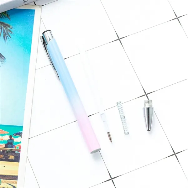 Gradient Color Aluminium Advertising Click Ballpoint Pen - Gradient Color Aluminium Advertising Click Ballpoint Pen - Image 3 of 12