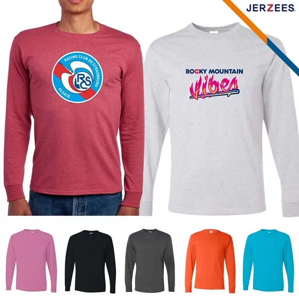 Jerzees® Men's Dri-Power® Long Sleeve T-Shirt - Jerzees® Men's Dri-Power® Long Sleeve T-Shirt - Image 0 of 6