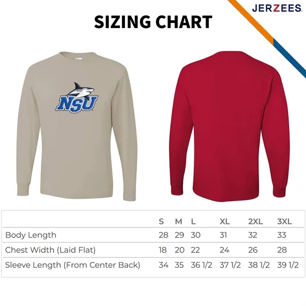 Jerzees® Men's Dri-Power® Long Sleeve T-Shirt - Jerzees® Men's Dri-Power® Long Sleeve T-Shirt - Image 2 of 6
