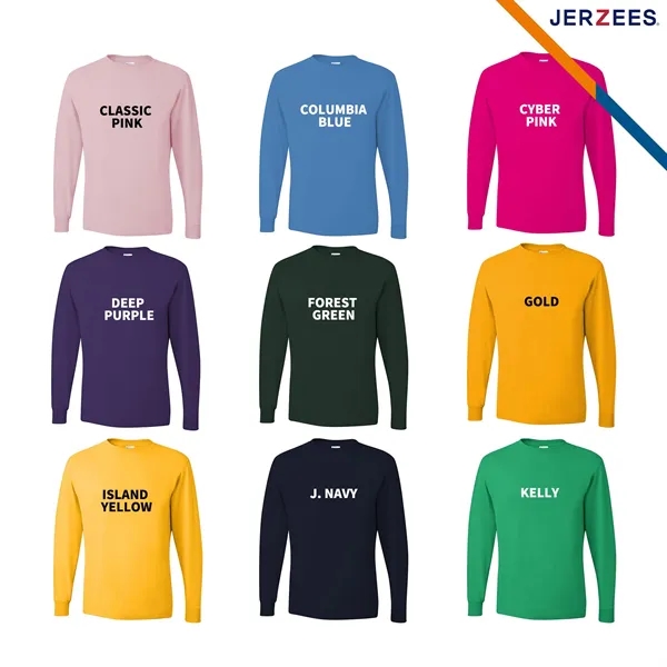 Jerzees® Men's Dri-Power® Long Sleeve T-Shirt - Jerzees® Men's Dri-Power® Long Sleeve T-Shirt - Image 4 of 6