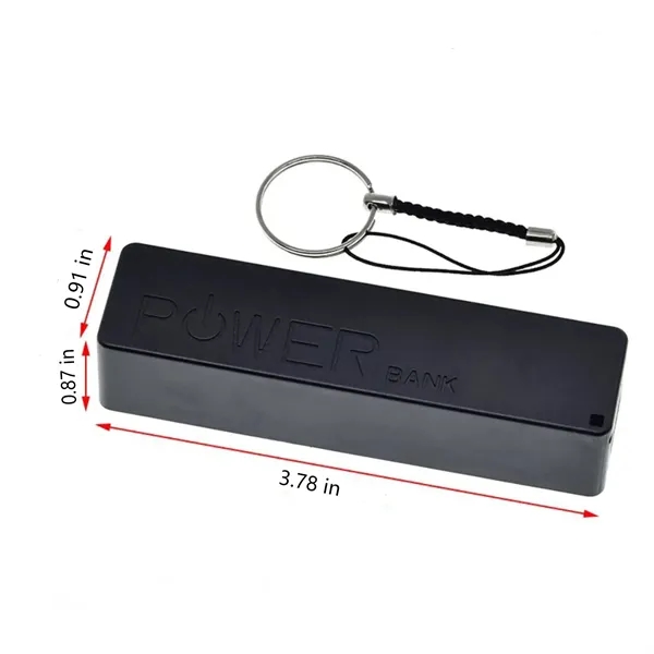 1200mAh Mini Charger with Key Chain Emergency Power Bank - 1200mAh Mini Charger with Key Chain Emergency Power Bank - Image 1 of 12