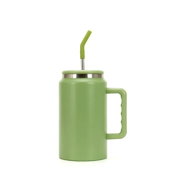 50oz Insulated Tumbler with Straw and Handle - 50oz Insulated Tumbler with Straw and Handle - Image 4 of 8