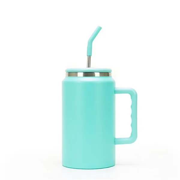 50oz Insulated Tumbler with Straw and Handle - 50oz Insulated Tumbler with Straw and Handle - Image 5 of 8