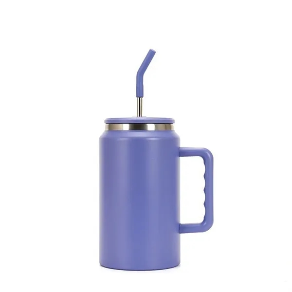 50oz Insulated Tumbler with Straw and Handle - 50oz Insulated Tumbler with Straw and Handle - Image 6 of 8