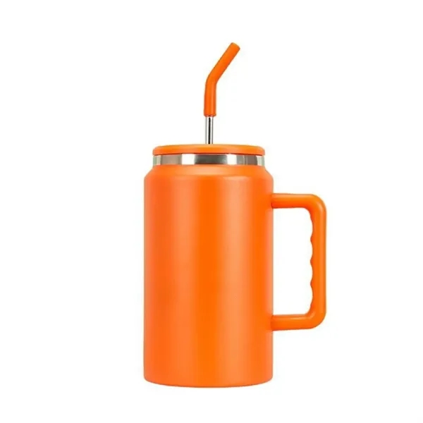 50oz Insulated Tumbler with Straw and Handle - 50oz Insulated Tumbler with Straw and Handle - Image 7 of 8