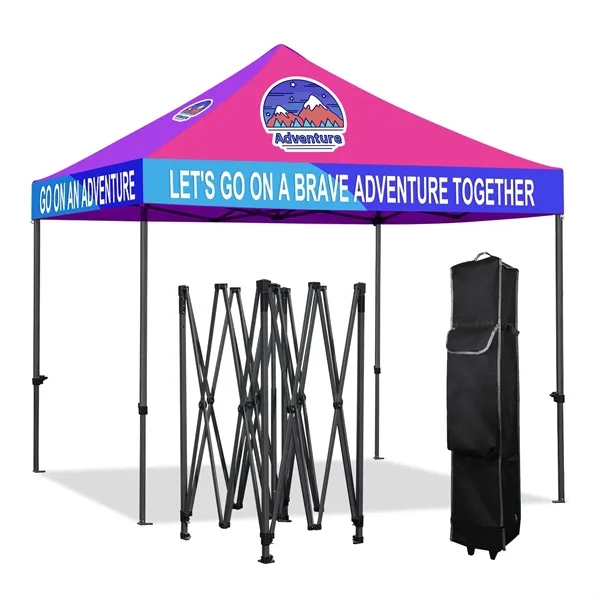 10' X 10' Dye Sublimation Commercial Grade Pop Up Tent Kit - 10' X 10' Dye Sublimation Commercial Grade Pop Up Tent Kit - Image 0 of 3