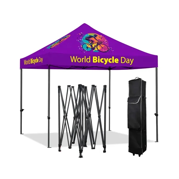10' X 10' Dye Sublimation Commercial Grade Pop Up Tent Kit - 10' X 10' Dye Sublimation Commercial Grade Pop Up Tent Kit - Image 1 of 3