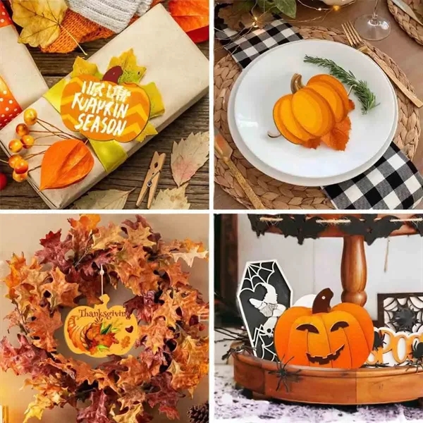 Halloween Wooden Hanging Ornaments - Halloween Wooden Hanging Ornaments - Image 4 of 4