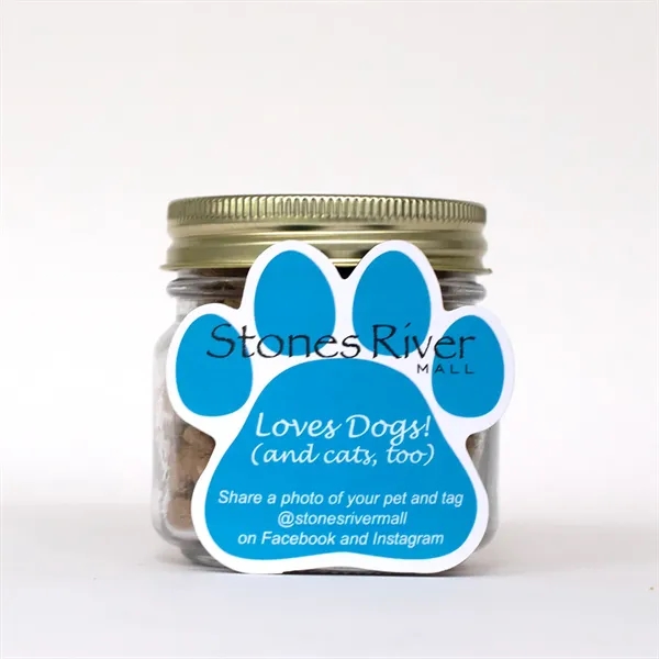 Half Pint Jar with Paw Magnet Pet Fill - Half Pint Jar with Paw Magnet Pet Fill - Image 1 of 3