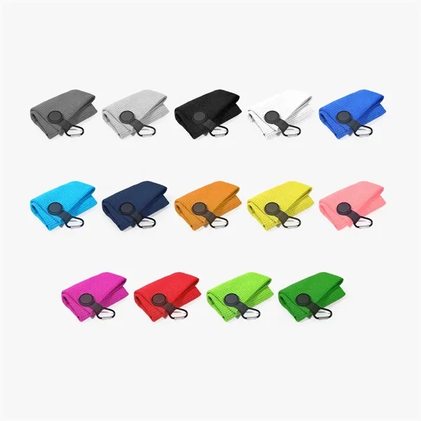 Microfiber Golf Cleaning Towels with Carabiner Clip - Microfiber Golf Cleaning Towels with Carabiner Clip - Image 7 of 7