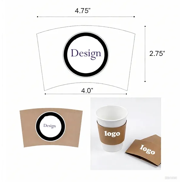 Kraft Corrugated Coffee Cup Sleeve - Kraft Corrugated Coffee Cup Sleeve - Image 0 of 0