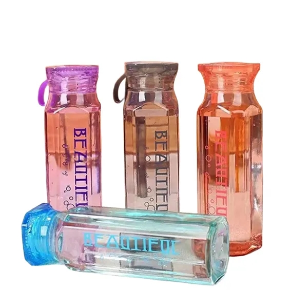 17 Oz Clear BPA Free Sports Bottle Reusable Travel Drinkware - 17 Oz Clear BPA Free Sports Bottle Reusable Travel Drinkware - Image 4 of 9