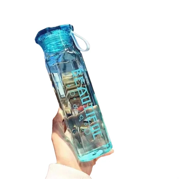 17 Oz Clear BPA Free Sports Bottle Reusable Travel Drinkware - 17 Oz Clear BPA Free Sports Bottle Reusable Travel Drinkware - Image 6 of 9