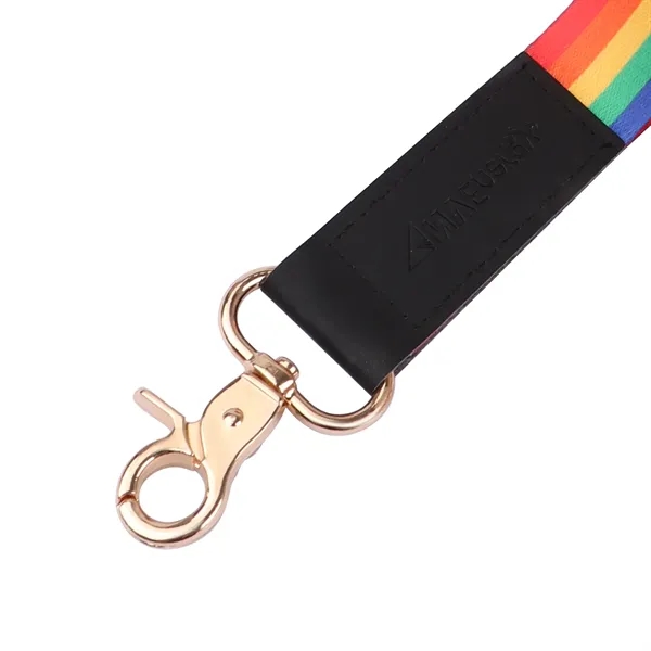 Custom Polyester Wrist Lanyard Strap Keychain W/ Swivel Hook - Custom Polyester Wrist Lanyard Strap Keychain W/ Swivel Hook - Image 2 of 6
