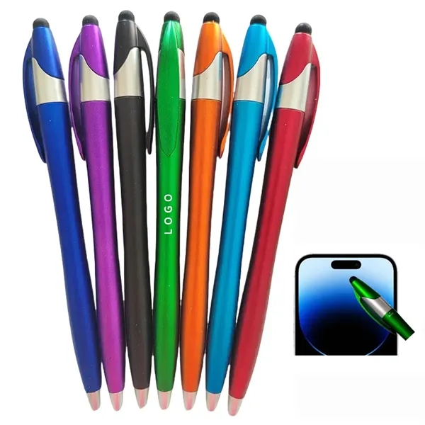Custom Ballpoint Pen With Stylus - Custom Ballpoint Pen With Stylus - Image 0 of 8