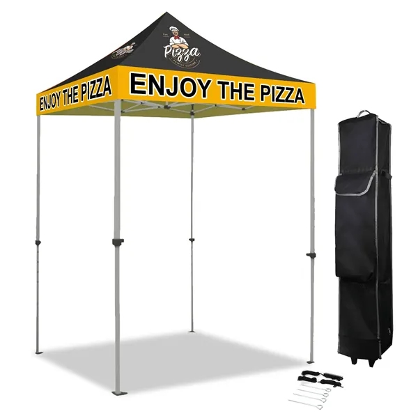5' x 5' Heavy Duty Pop Up Tent w/ Dye Sublimation Canopy - 5' x 5' Heavy Duty Pop Up Tent w/ Dye Sublimation Canopy - Image 0 of 1