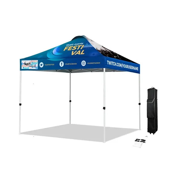 10' Pop Up Tent 600D Polyester With Vented Canopy - 10' Pop Up Tent 600D Polyester With Vented Canopy - Image 1 of 1