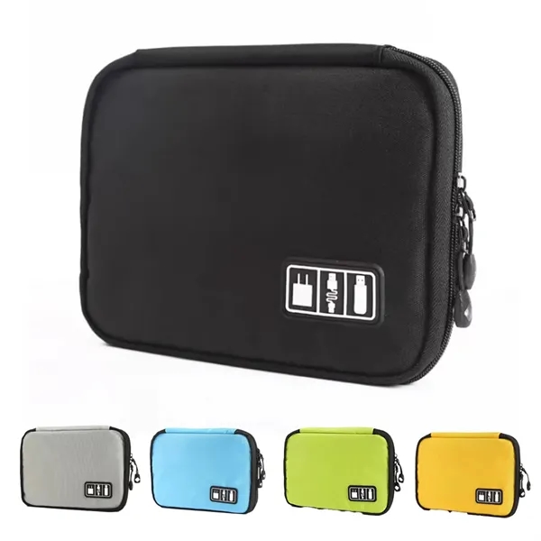 Travel Polyester Electronics Organizer Bag With Multi Pocket - Travel Polyester Electronics Organizer Bag With Multi Pocket - Image 0 of 2