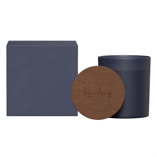 SUMMIT    GLASS CANDLE WITH ACACIA WOOD LID - SUMMIT    GLASS CANDLE WITH ACACIA WOOD LID - Image 1 of 28