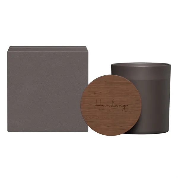 SUMMIT    GLASS CANDLE WITH ACACIA WOOD LID - SUMMIT    GLASS CANDLE WITH ACACIA WOOD LID - Image 2 of 28