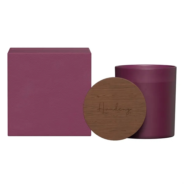 SUMMIT    GLASS CANDLE WITH ACACIA WOOD LID - SUMMIT    GLASS CANDLE WITH ACACIA WOOD LID - Image 7 of 28