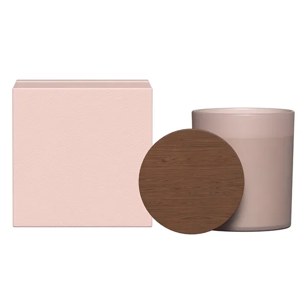 SUMMIT    GLASS CANDLE WITH ACACIA WOOD LID - SUMMIT    GLASS CANDLE WITH ACACIA WOOD LID - Image 11 of 28