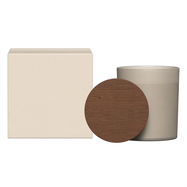 SUMMIT    GLASS CANDLE WITH ACACIA WOOD LID - SUMMIT    GLASS CANDLE WITH ACACIA WOOD LID - Image 12 of 28