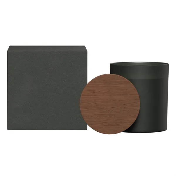 SUMMIT    GLASS CANDLE WITH ACACIA WOOD LID - SUMMIT    GLASS CANDLE WITH ACACIA WOOD LID - Image 13 of 28