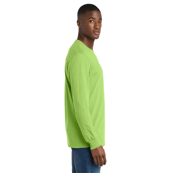 Port & Co Long Sleeve Core Cotton Tee. - Port & Co Long Sleeve Core Cotton Tee. - Image 70 of 119