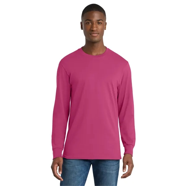 Port & Co Long Sleeve Core Cotton Tee. - Port & Co Long Sleeve Core Cotton Tee. - Image 85 of 119
