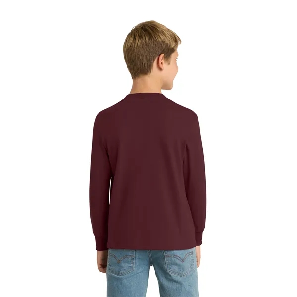 Port & Co Youth Long Sleeve Core Cotton Tee. - Port & Co Youth Long Sleeve Core Cotton Tee. - Image 12 of 90