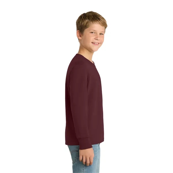 Port & Co Youth Long Sleeve Core Cotton Tee. - Port & Co Youth Long Sleeve Core Cotton Tee. - Image 13 of 90