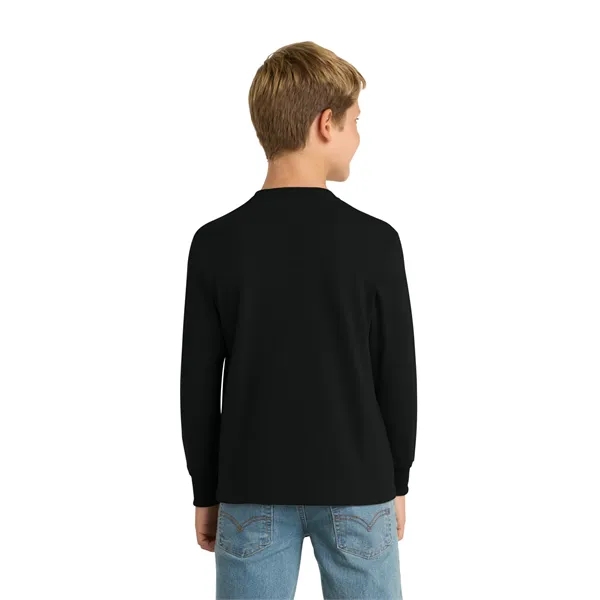 Port & Co Youth Long Sleeve Core Cotton Tee. - Port & Co Youth Long Sleeve Core Cotton Tee. - Image 22 of 90