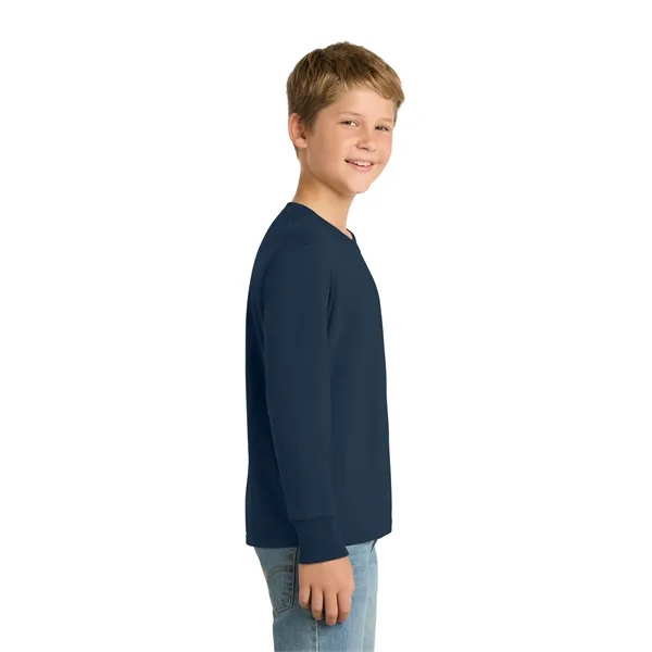 Port & Co Youth Long Sleeve Core Cotton Tee. - Port & Co Youth Long Sleeve Core Cotton Tee. - Image 33 of 90