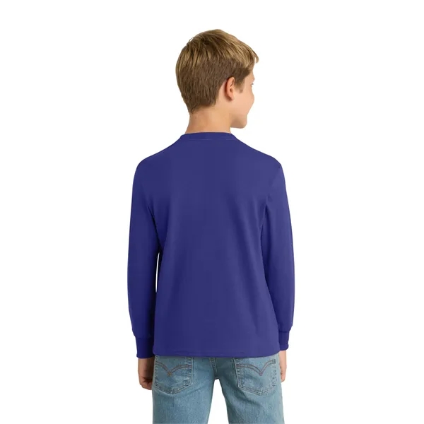 Port & Co Youth Long Sleeve Core Cotton Tee. - Port & Co Youth Long Sleeve Core Cotton Tee. - Image 37 of 90