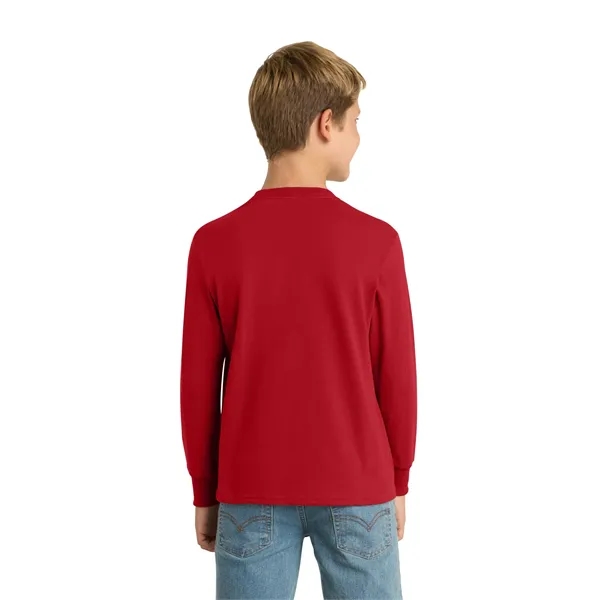 Port & Co Youth Long Sleeve Core Cotton Tee. - Port & Co Youth Long Sleeve Core Cotton Tee. - Image 42 of 90