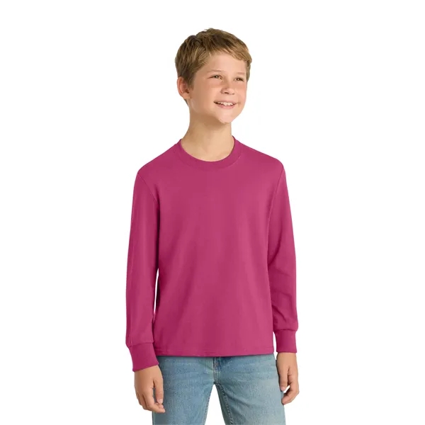 Port & Co Youth Long Sleeve Core Cotton Tee. - Port & Co Youth Long Sleeve Core Cotton Tee. - Image 51 of 90