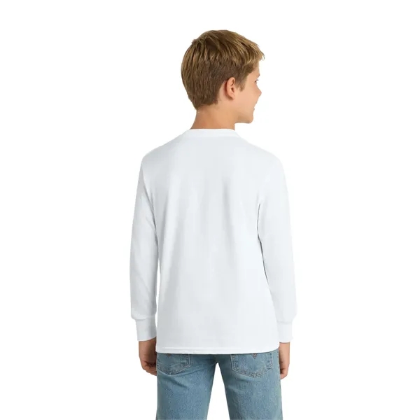 Port & Co Youth Long Sleeve Core Cotton Tee. - Port & Co Youth Long Sleeve Core Cotton Tee. - Image 57 of 90