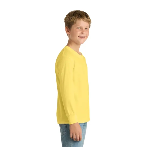 Port & Co Youth Long Sleeve Core Cotton Tee. - Port & Co Youth Long Sleeve Core Cotton Tee. - Image 63 of 90