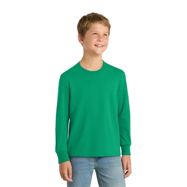 Port & Co Youth Long Sleeve Core Cotton Tee. - Port & Co Youth Long Sleeve Core Cotton Tee. - Image 66 of 90