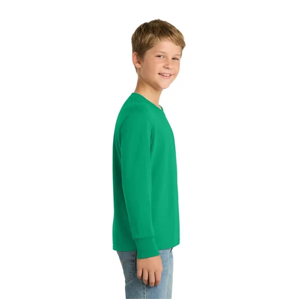 Port & Co Youth Long Sleeve Core Cotton Tee. - Port & Co Youth Long Sleeve Core Cotton Tee. - Image 68 of 90