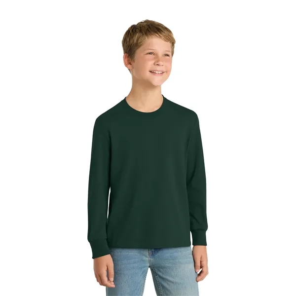 Port & Co Youth Long Sleeve Core Cotton Tee. - Port & Co Youth Long Sleeve Core Cotton Tee. - Image 76 of 90